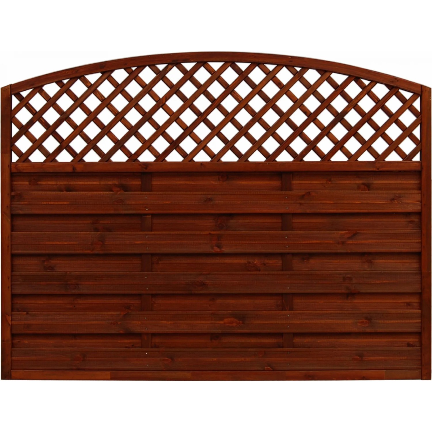 Sichtschutzzaun Element Bordeaux Braun 120/135 cm x 180 cm