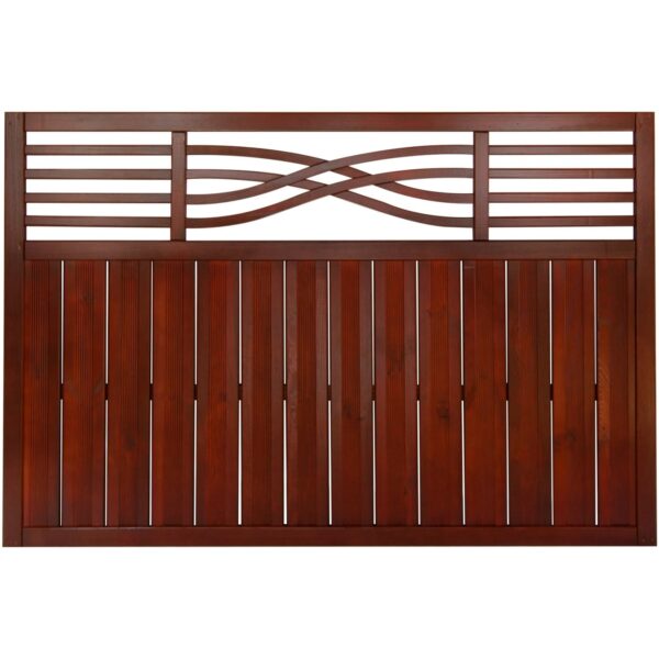Vorgartenzaun Malaga 120 cm x 180 cm Braun