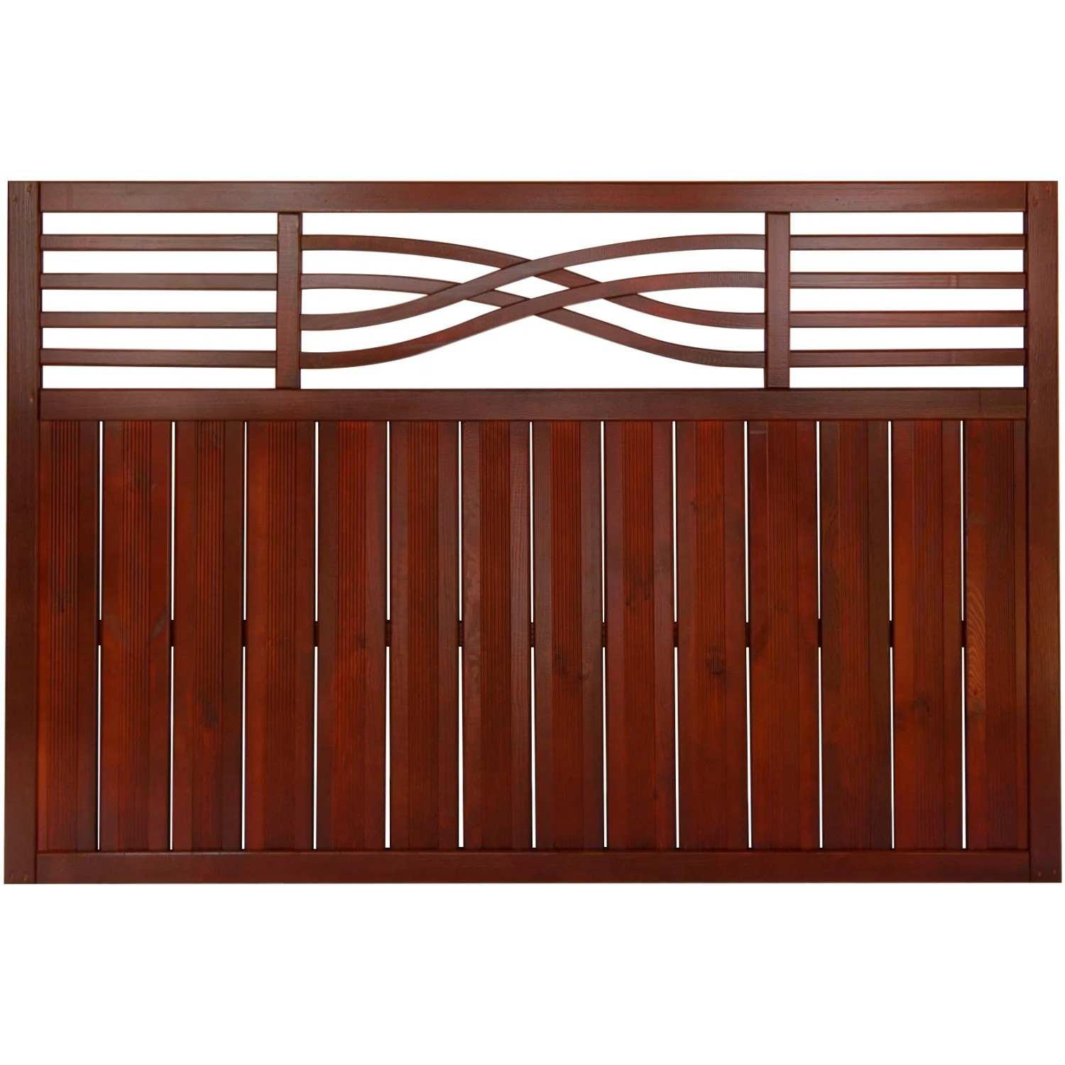 Vorgartenzaun Malaga 120 cm x 180 cm Braun