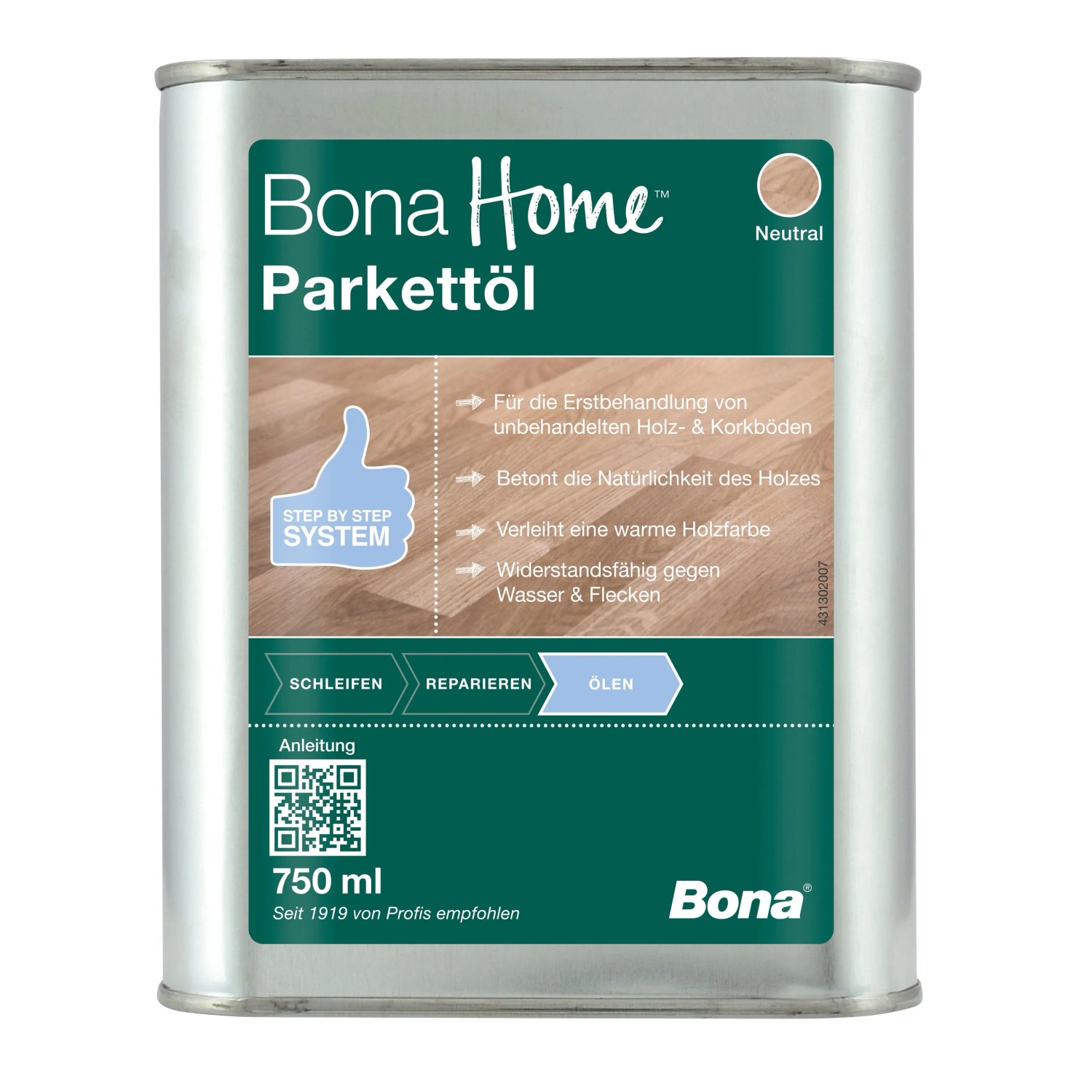 Bona Home Parkett-Öl Neutral 750 ml