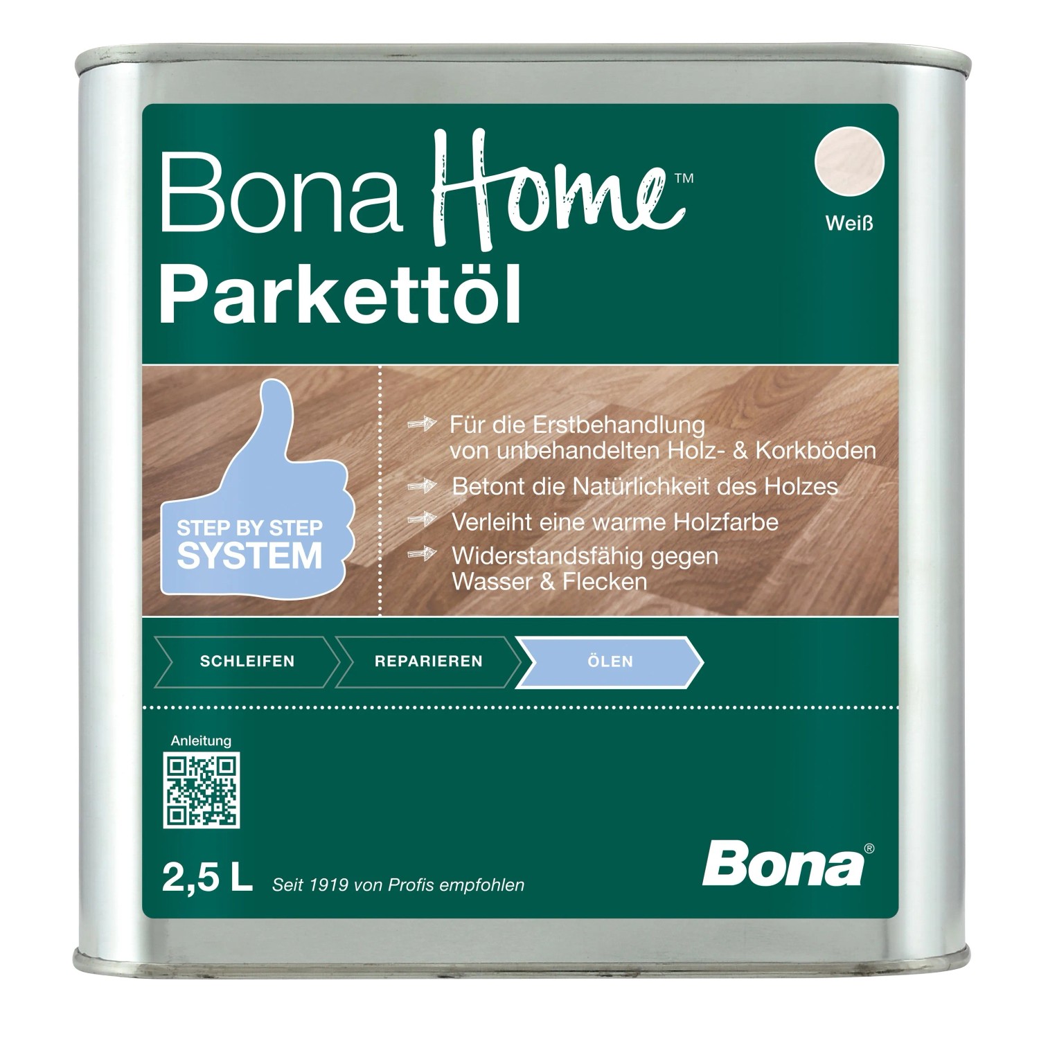 Bona Home Parkett-Öl Weiß 2,5,