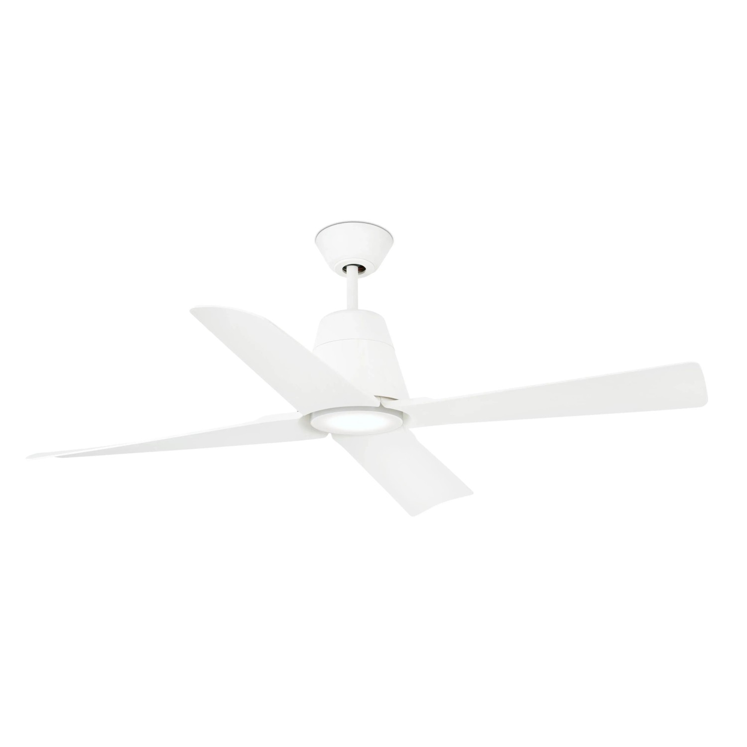 FARO Outdoor Energiespar Deckenventilator mit LED Beleuchtung und Fernbedienung Typhoon Weiß 130 cm IP44