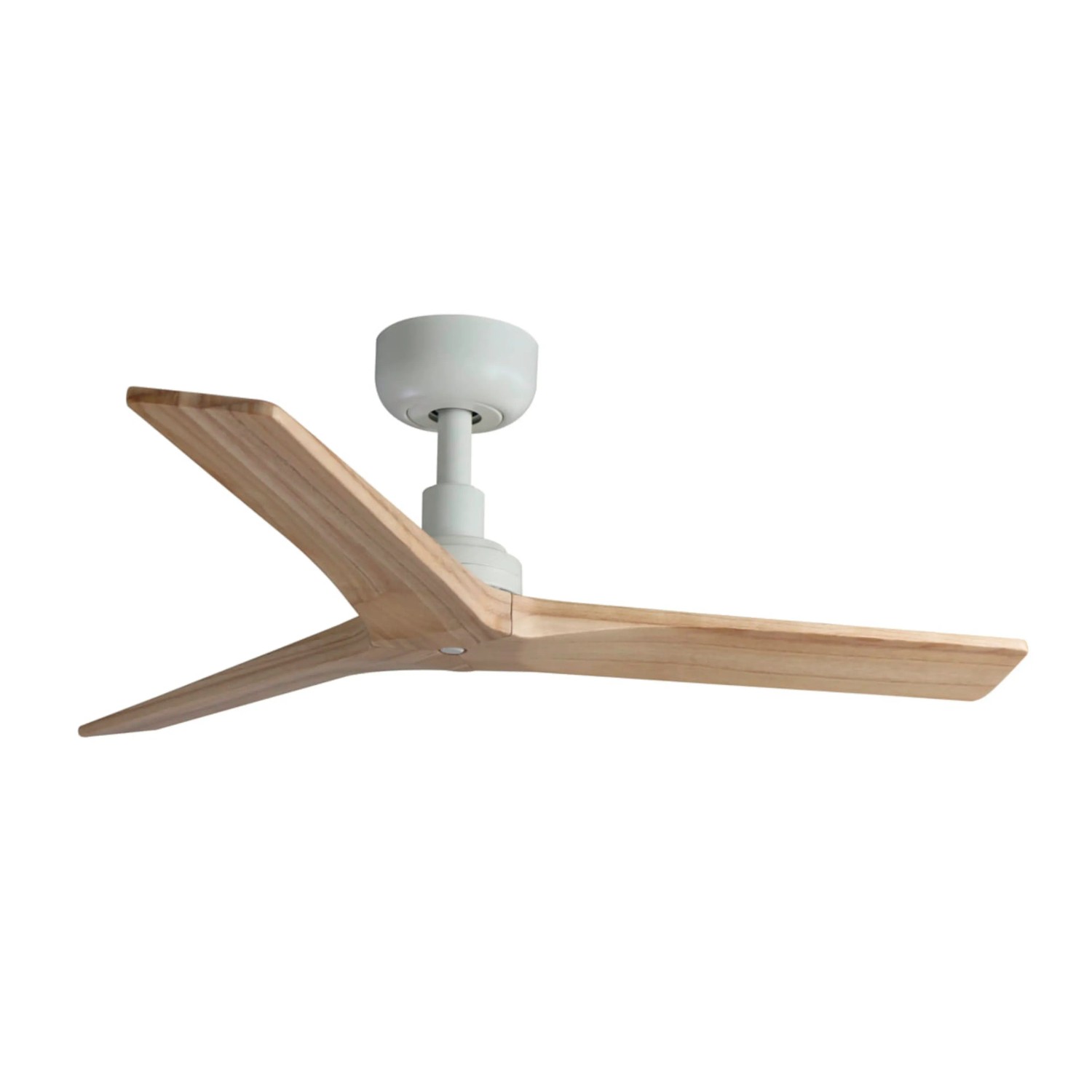FARO Energiespar Deckenventilator mit Fernbedienung Klim S Weiß-Eiche 92 cm