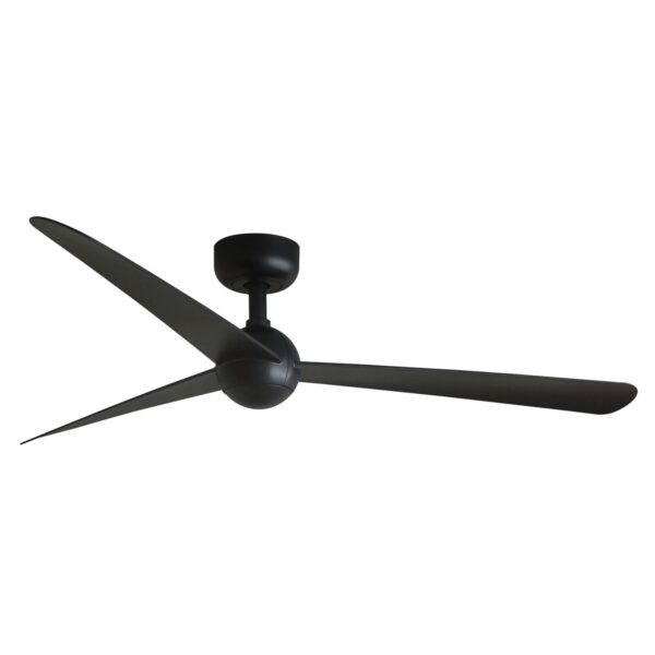 FARO Energiespar Deckenventilator mit Fernbedienung Sfera M Schwarz 125 cm