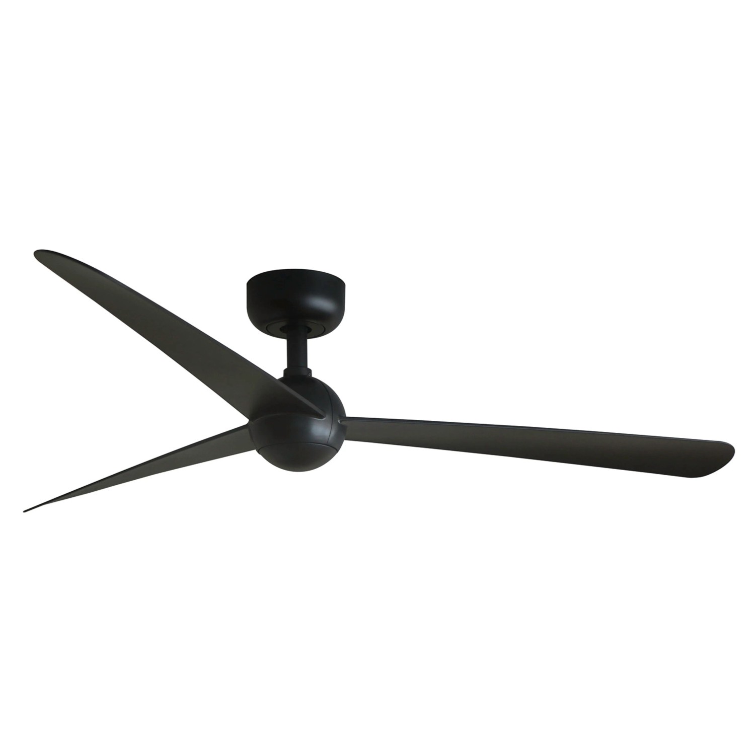 FARO Energiespar Deckenventilator mit Fernbedienung Sfera M Schwarz 125 cm