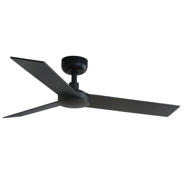 FARO Energiespar Deckenventilator mit Fernbedienung Rudder S Schwarz 106 cm