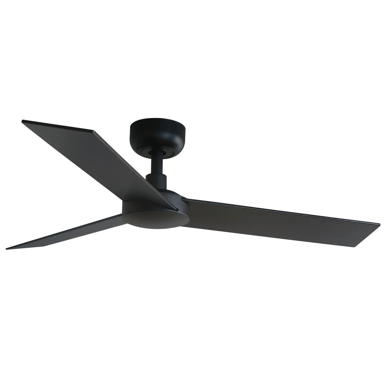 FARO Energiespar Deckenventilator mit Fernbedienung Rudder S Schwarz 106 cm