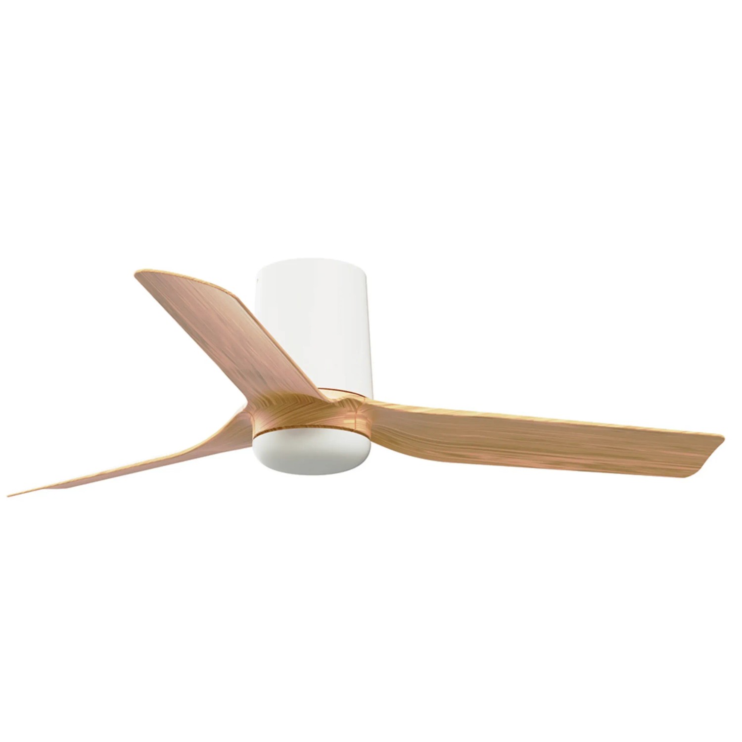 FARO Energiespar Deckenventilator mit Fernbedienung Mini Punt Tub 90 cm Weiß - Ahorn