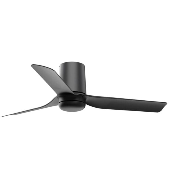 FARO Energiespar Deckenventilator mit Fernbedienung Mini Punt Tub 90 cm Schwarz - Schwarz