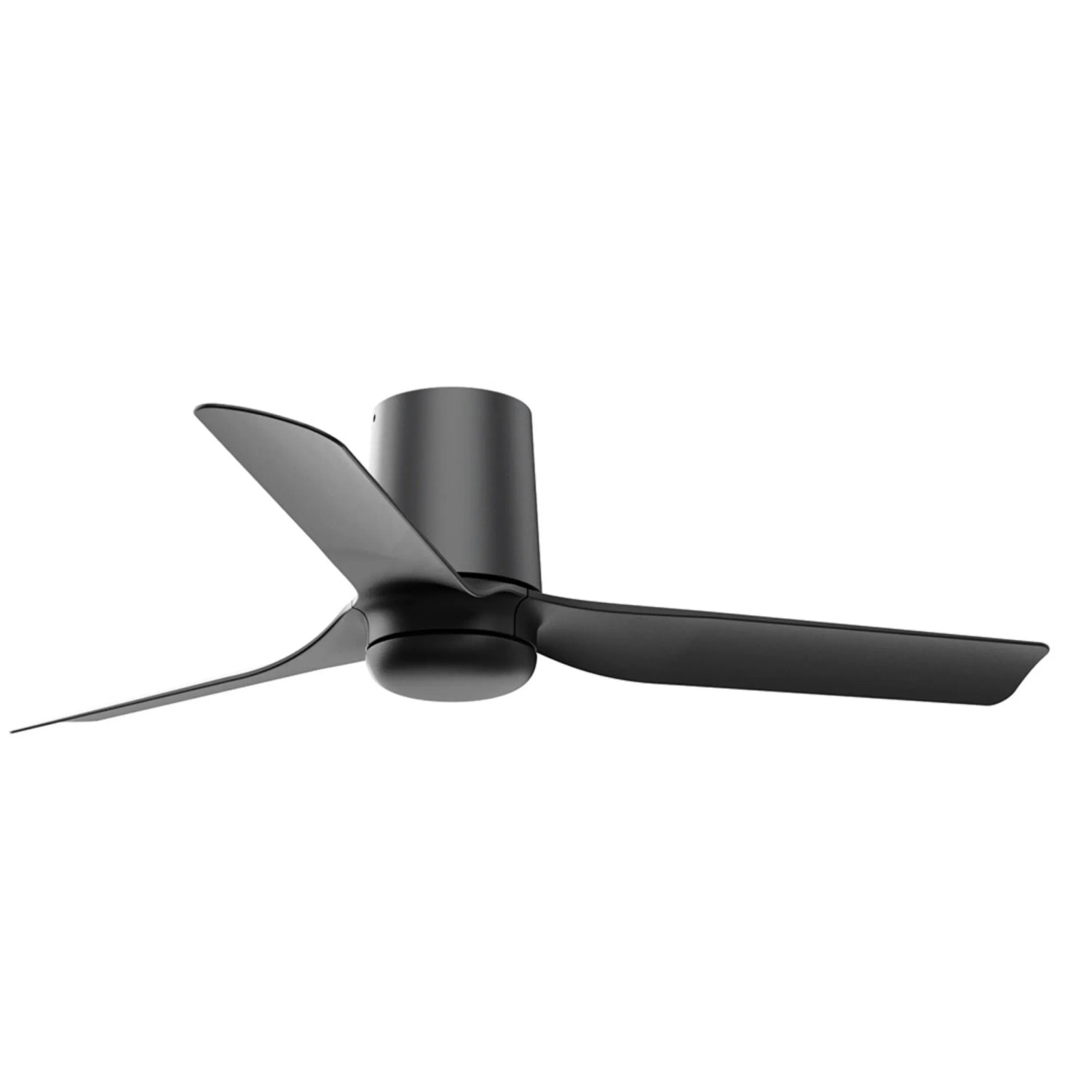 FARO Energiespar Deckenventilator mit Fernbedienung Mini Punt Tub 90 cm Schwarz - Schwarz