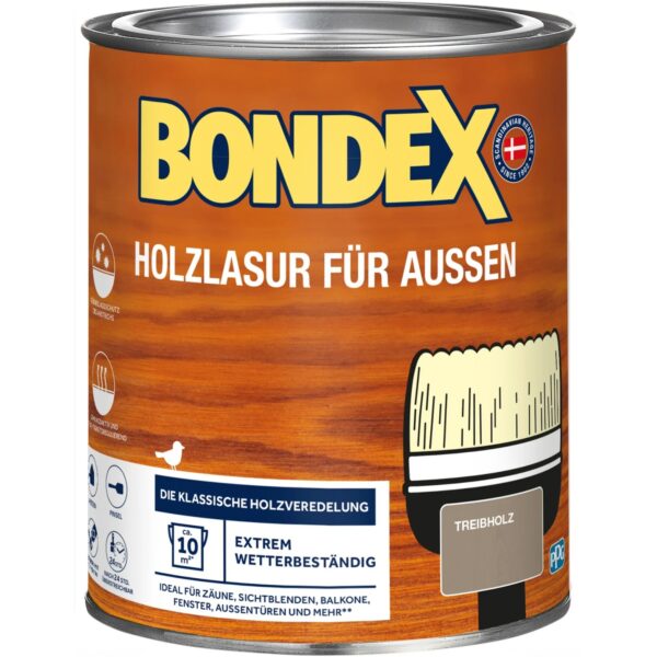 Bondex Holzlasur für Außen Treibholz 750 ml Bondex Holzlasur für Außen Treibholz 750 ml