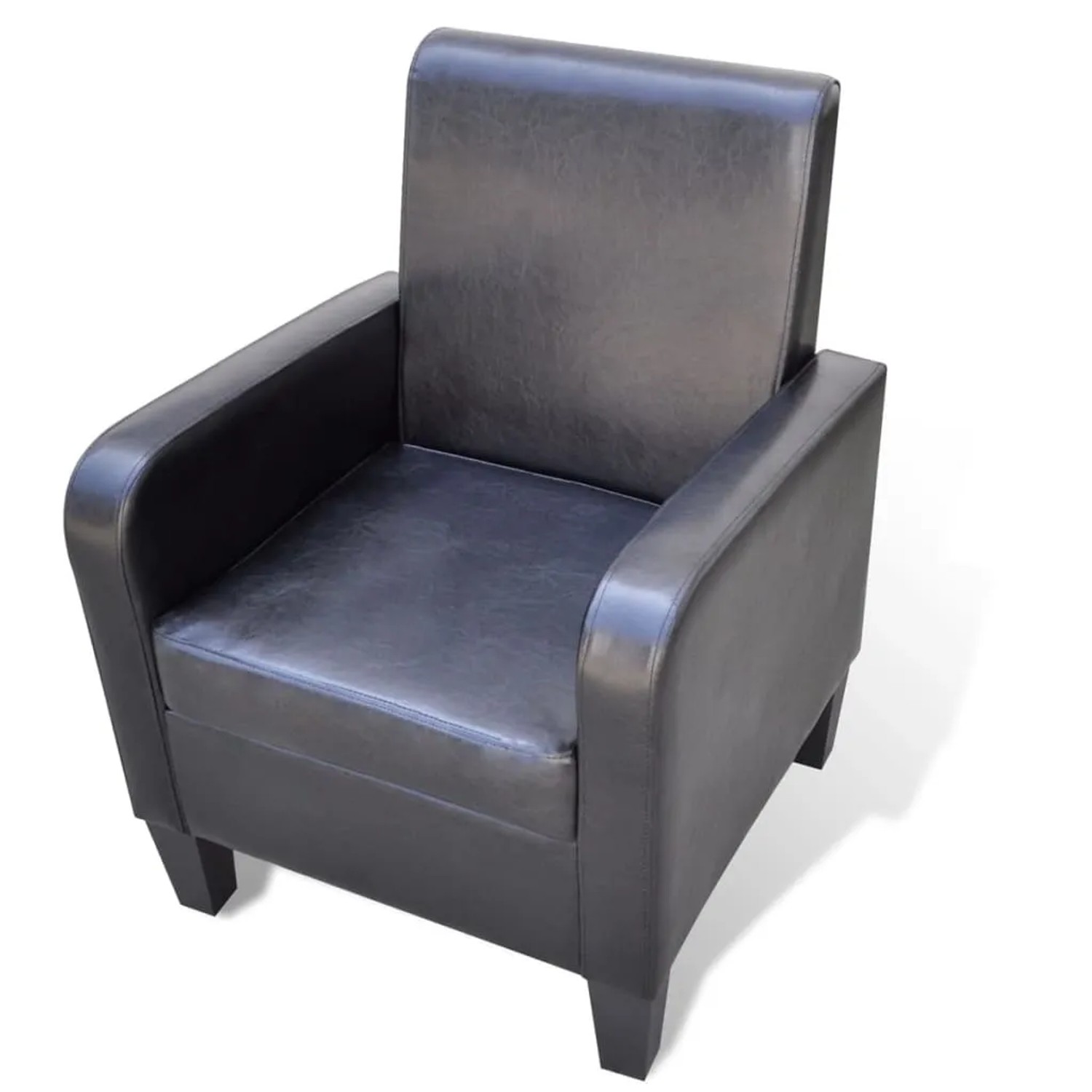 vidaXL Sessel Schwarz Kunstleder Modell 1
