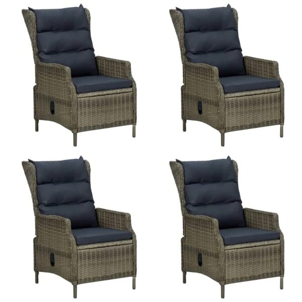 vidaXL 5-Tlg Garten-Essgruppe Braun 3068784