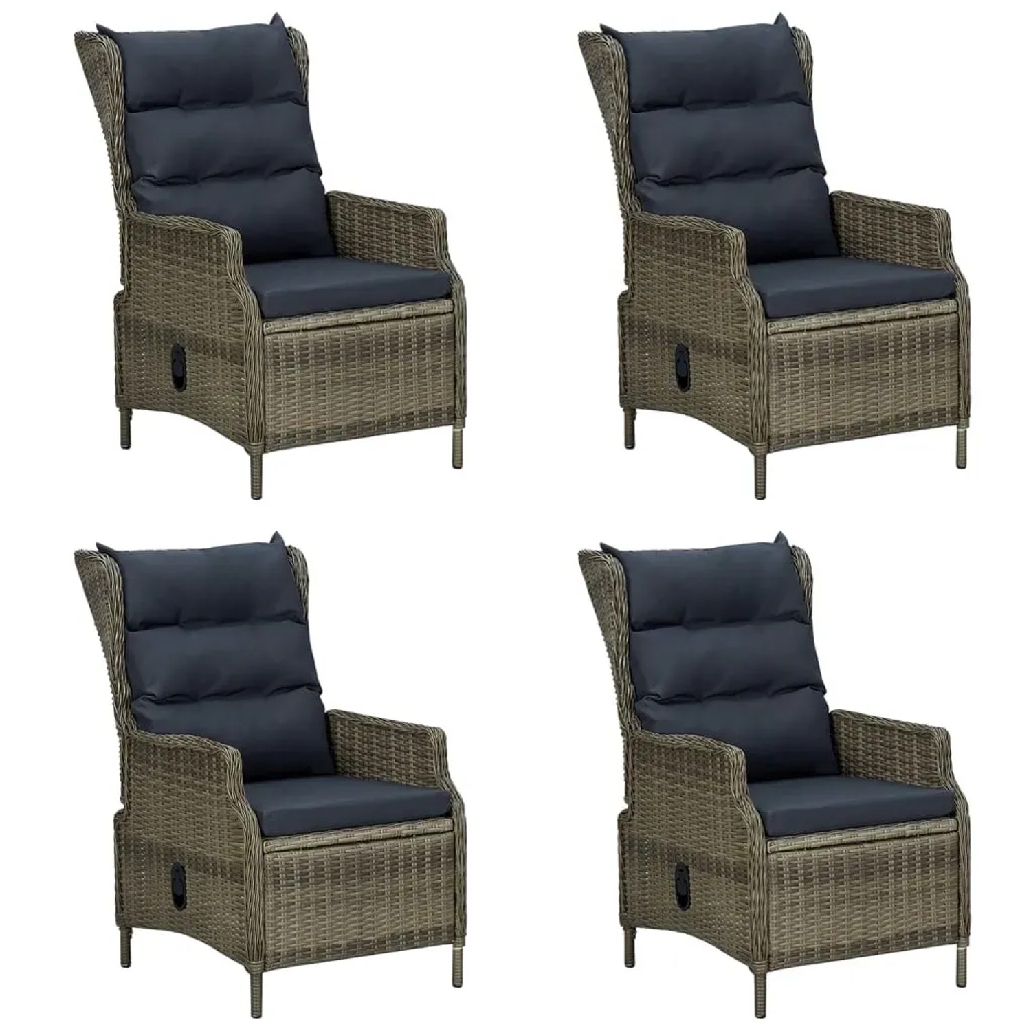 vidaXL 5-Tlg Garten-Essgruppe Braun 3068784