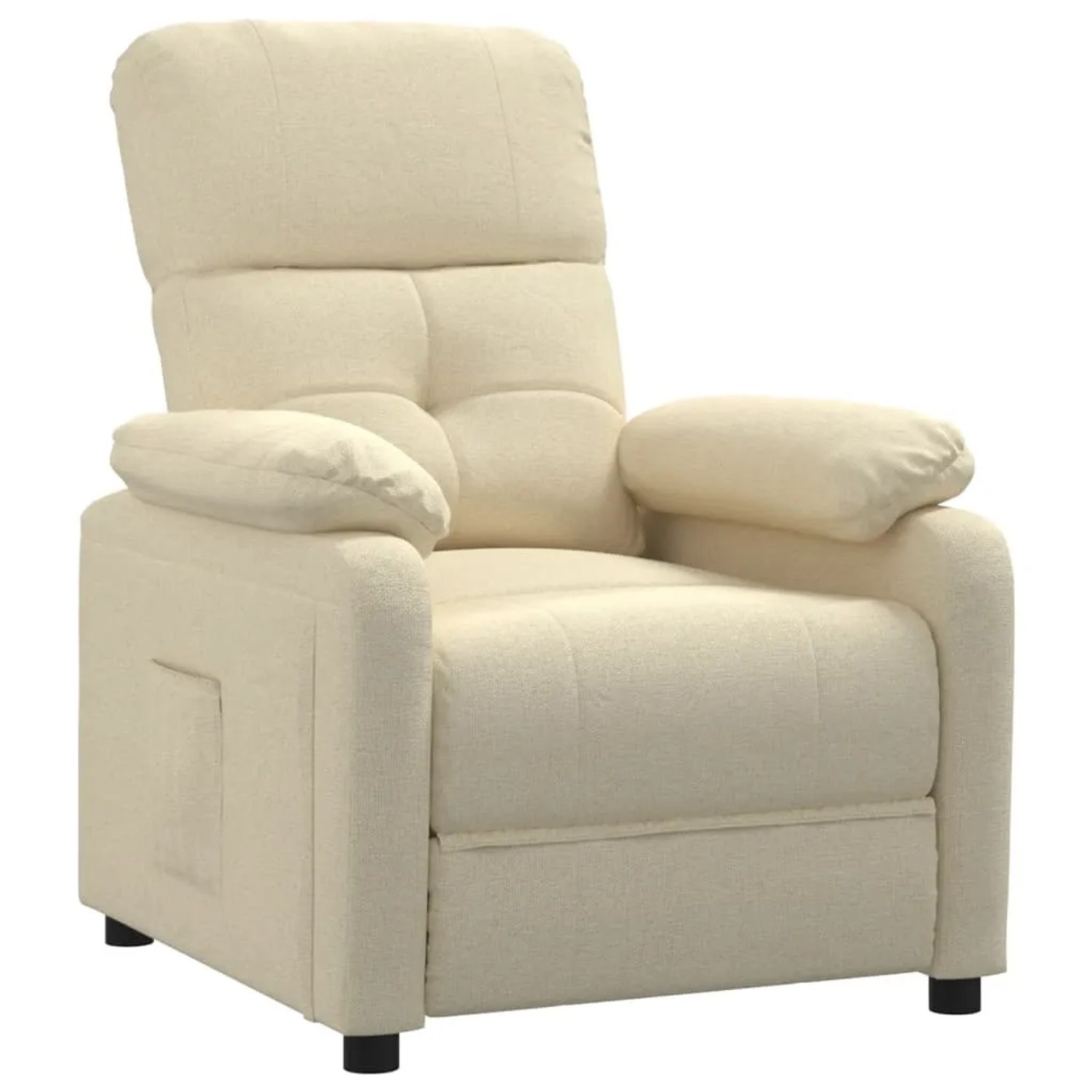 vidaXL Relaxsessel Creme Stoff 348284