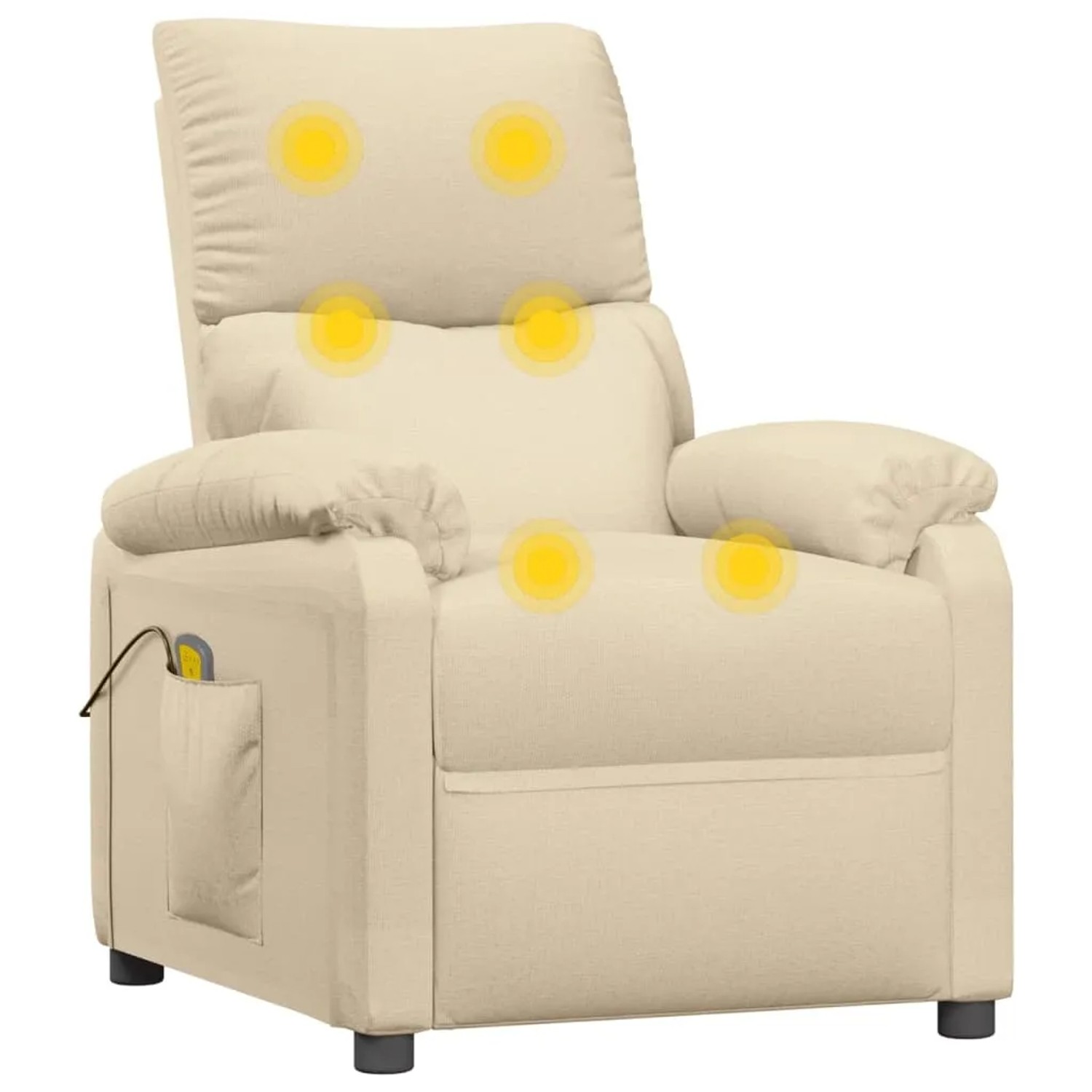 vidaXL Massagesessel Creme Stoff Modell 36