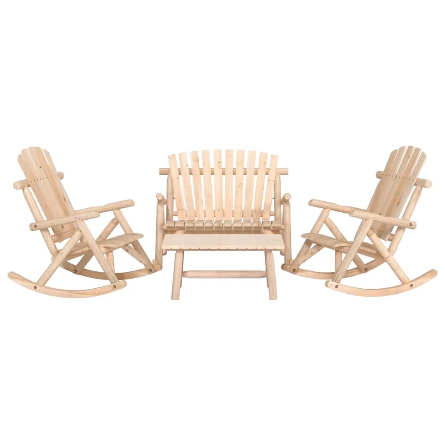 vidaXL 4-Tlg Garten-Lounge-Set Massivholz Fichte 3185525
