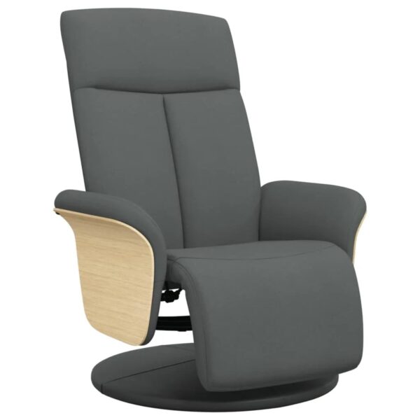 vidaXL Relaxsessel mit Fußteil Dunkelgrau Stoff 356522 vidaXL Relaxsessel mit Fußteil Dunkelgrau Stoff 356522