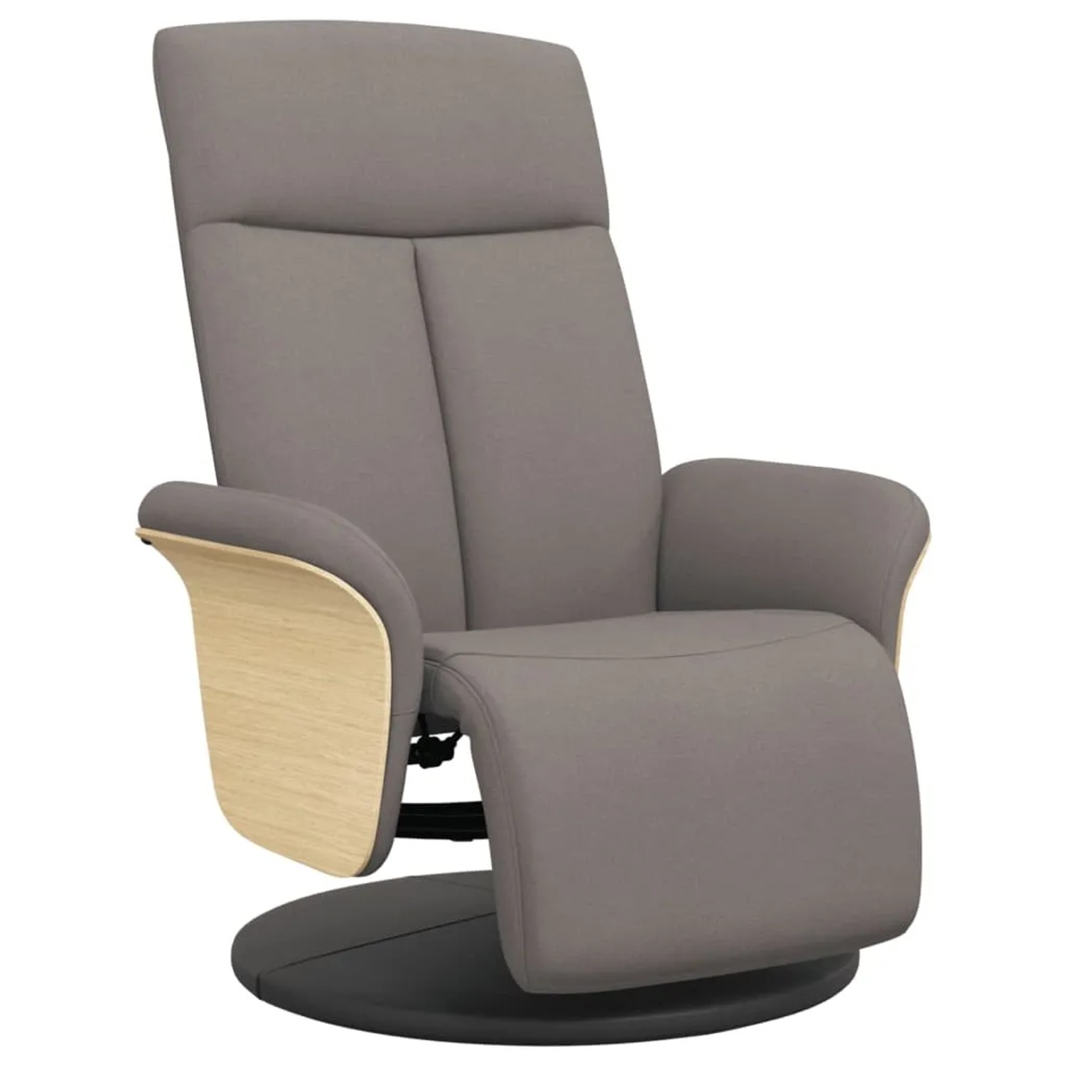 vidaXL Relaxsessel mit Fußteil Taupe Stoff 356526