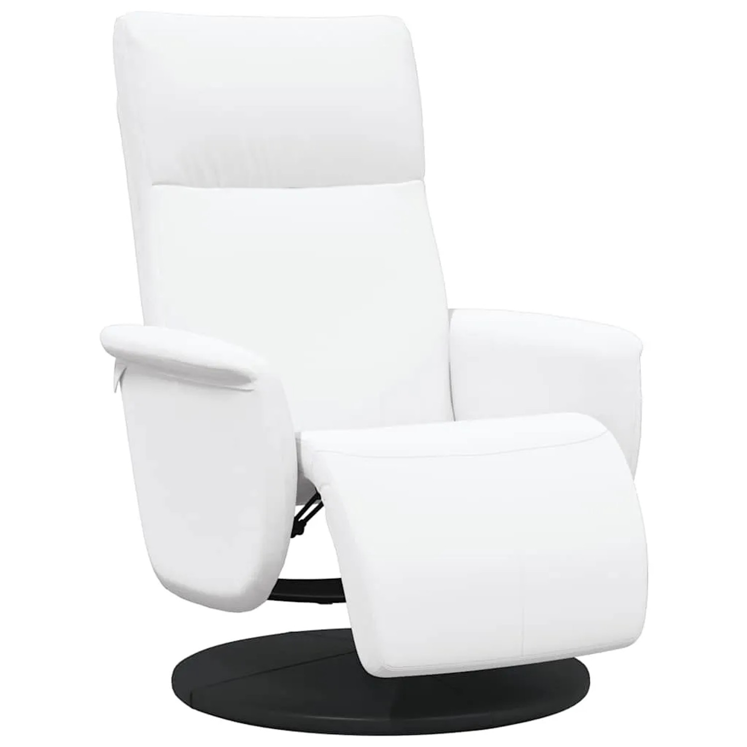 vidaXL Relaxsessel mit Fußteil Weiß Kunstleder 356550