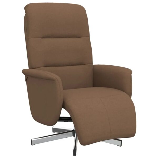 vidaXL Relaxsessel mit Fußteil Braun Stoff 356564