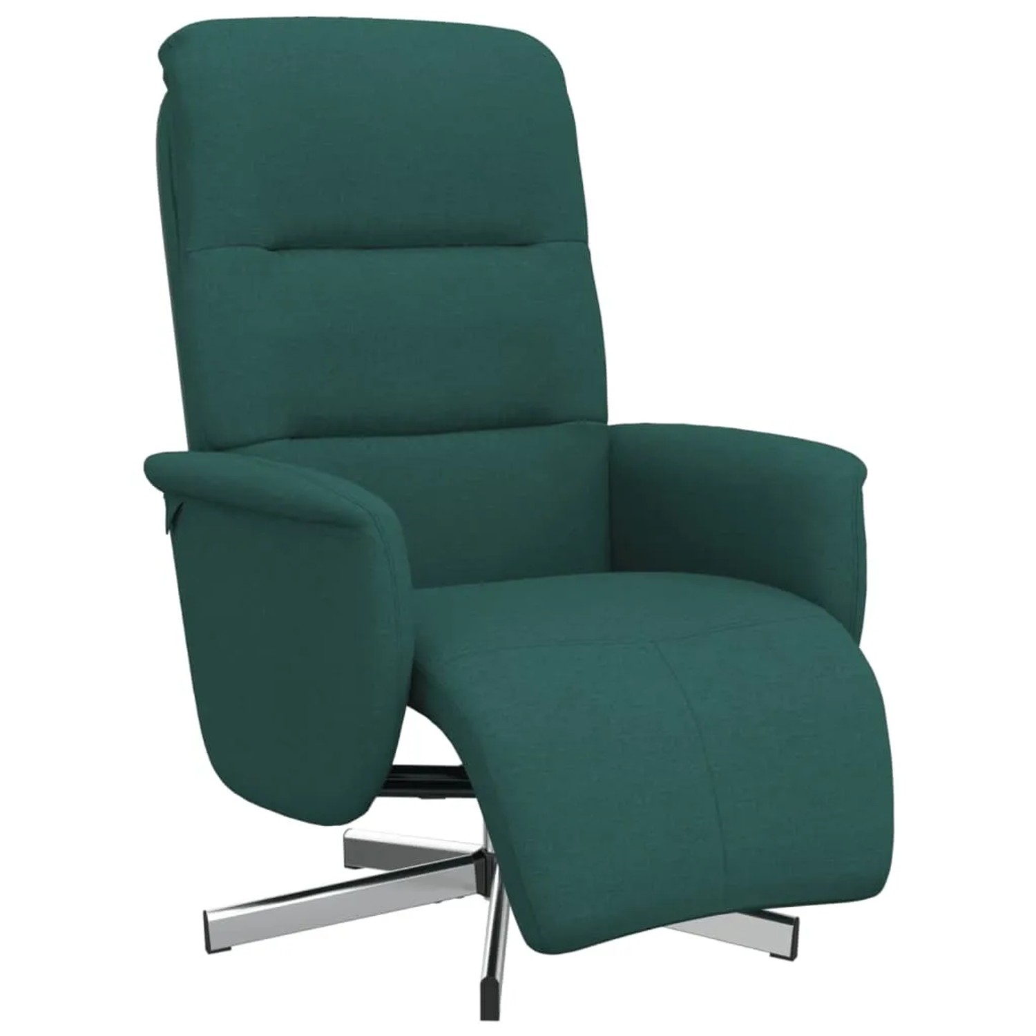 vidaXL Relaxsessel mit Fußteil Dunkelgrün Stoff 356565