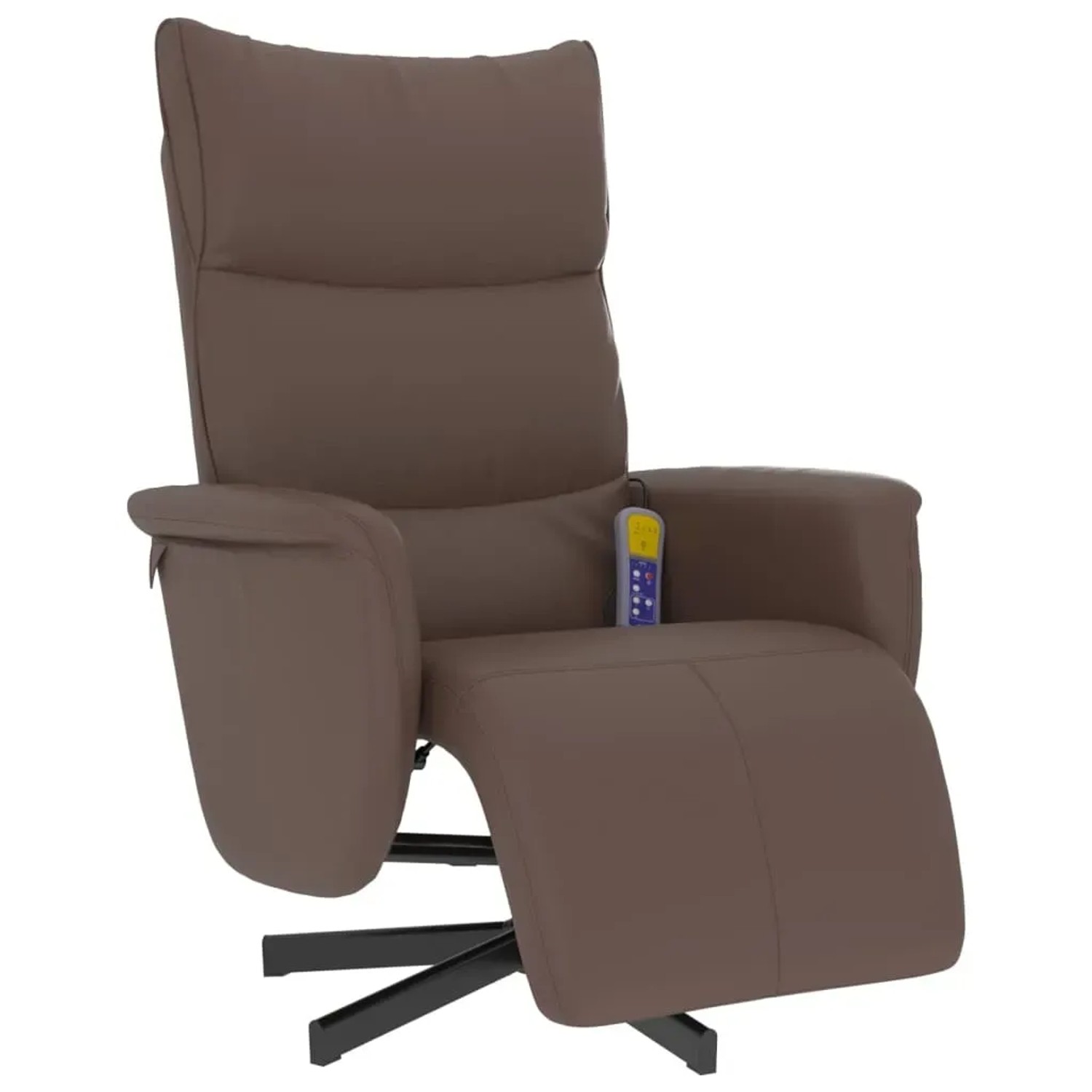 vidaXL Massagesessel mit Fußteil Braun Kunstleder Modell 3