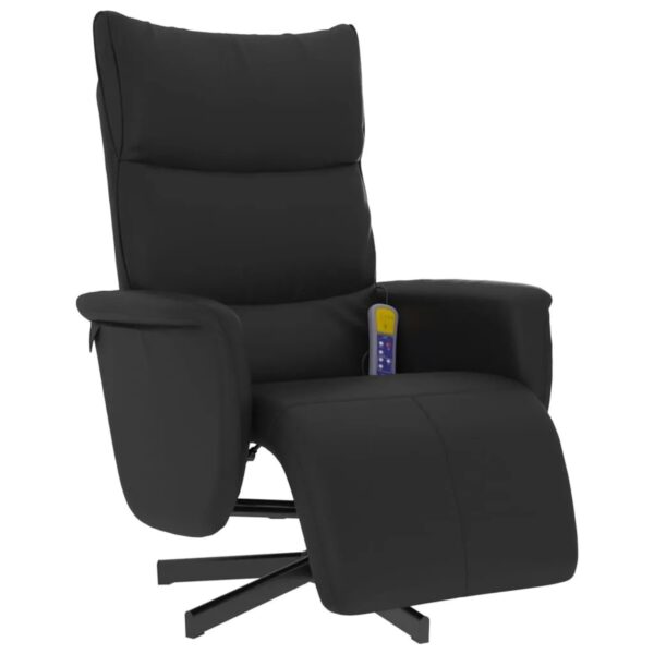 vidaXL Massagesessel mit Fußteil Schwarz Kunstleder Modell 4