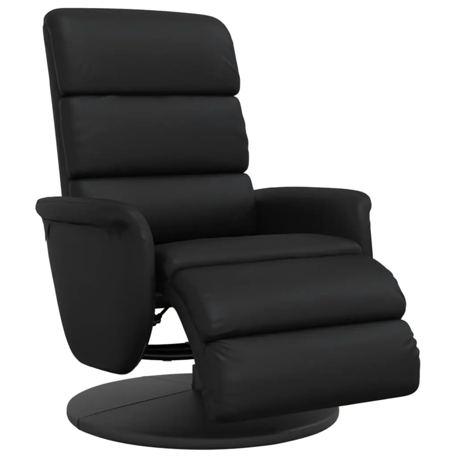 vidaXL Relaxsessel mit Fußteil Schwarz Kunstleder 356717