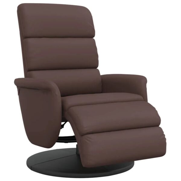 vidaXL Relaxsessel mit Fußteil Braun Kunstleder 356719