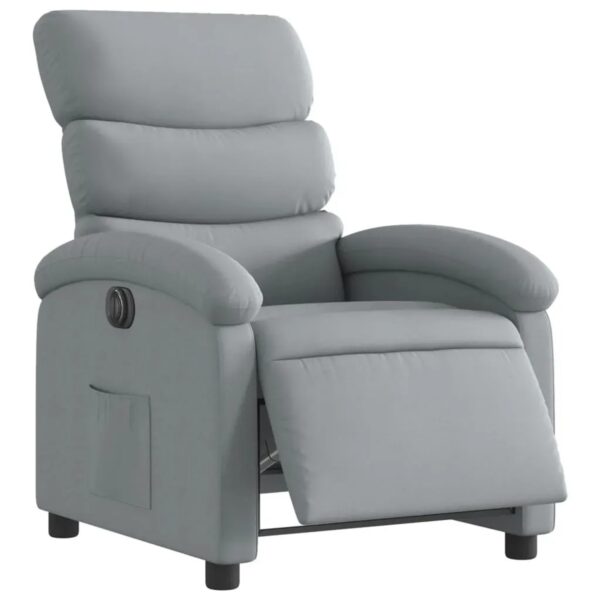 vidaXL Relaxsessel Elektrisch Hellgrau Stoff Modell 30 vidaXL Relaxsessel Elektrisch Hellgrau Stoff Modell 30
