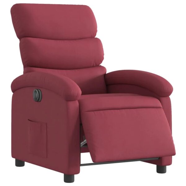 vidaXL Relaxsessel Elektrisch Weißrot Stoff Modell 27 vidaXL Relaxsessel Elektrisch Weißrot Stoff Modell 27
