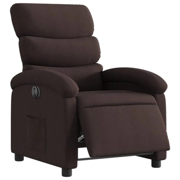 vidaXL Relaxsessel Elektrisch Dunkelbraun Stoff Modell 23 vidaXL Relaxsessel Elektrisch Dunkelbraun Stoff Modell 23