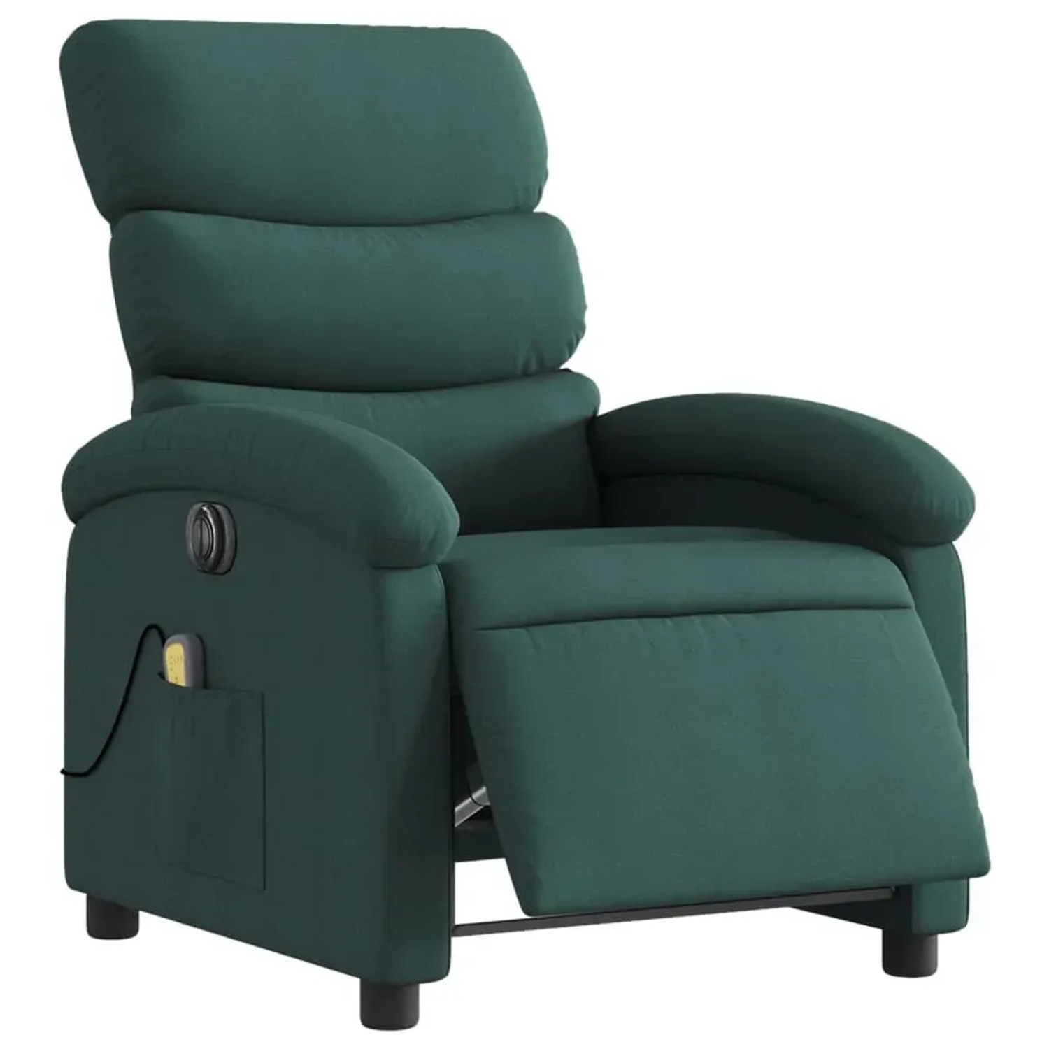 vidaXL Massagesessel Elektrisch Dunkelgrün Stoff Modell 2