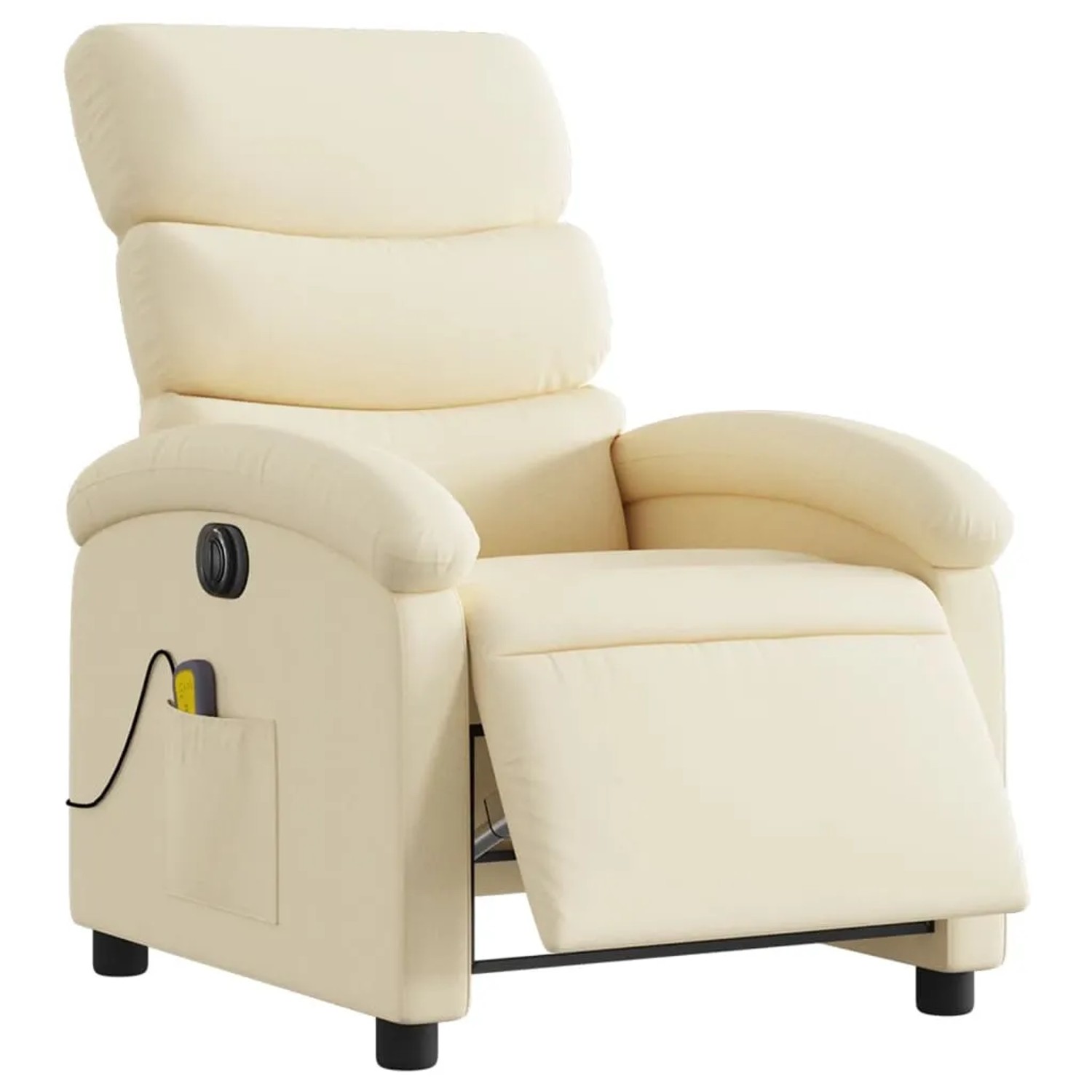 vidaXL Massagesessel Elektrisch Creme Stoff Modell 6