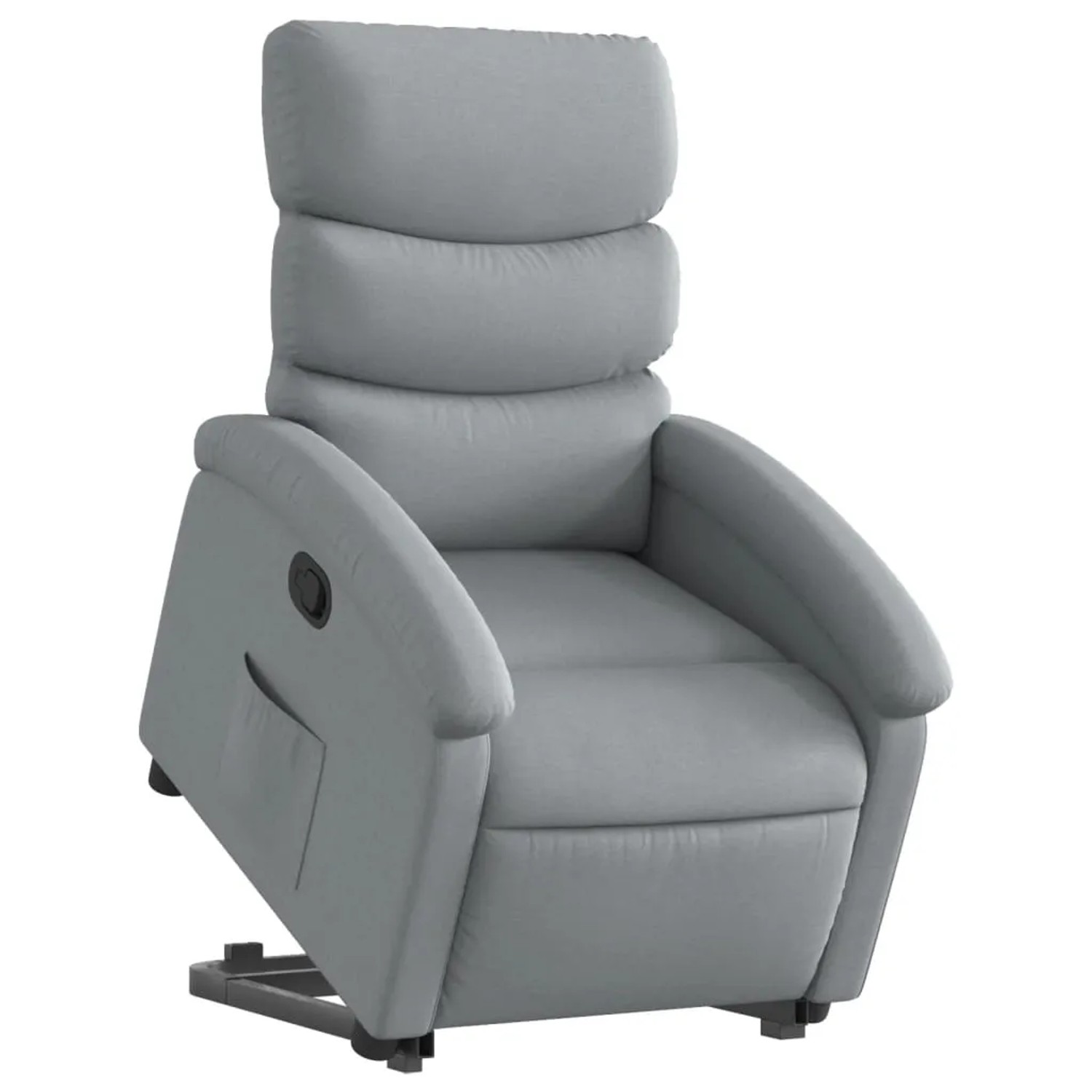 vidaXL Relaxsessel mit Aufstehhilfe Hellgrau Stoff Modell 9