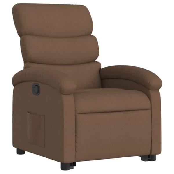 vidaXL Relaxsessel mit Aufstehhilfe Braun Stoff Modell 11 vidaXL Relaxsessel mit Aufstehhilfe Braun Stoff Modell 11