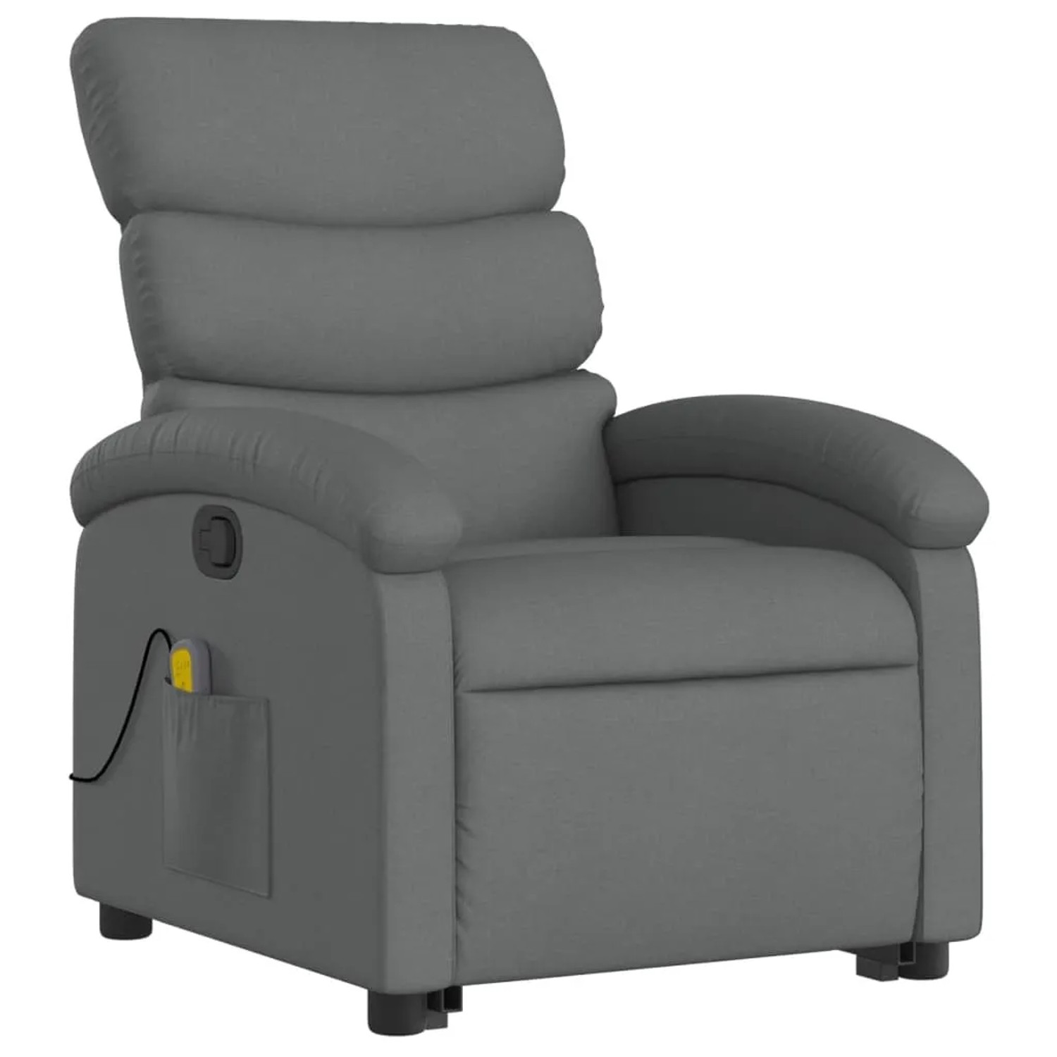vidaXL Massagesessel mit Aufstehhilfe Dunkelgrau Samt Modell 13