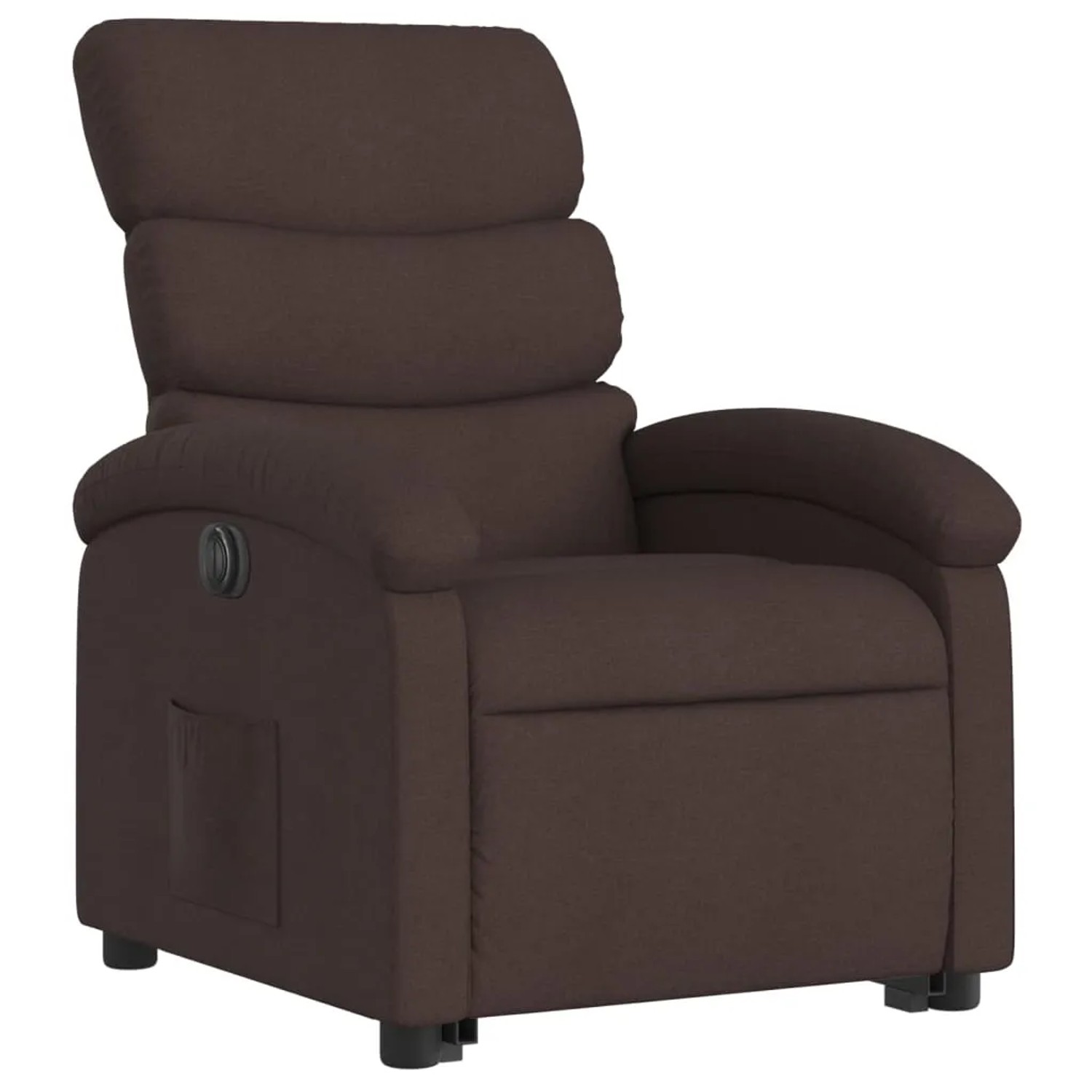 vidaXL Relaxsessel mit Aufstehhilfe Elektrisch Dunkelbraun Stoff Modell 3