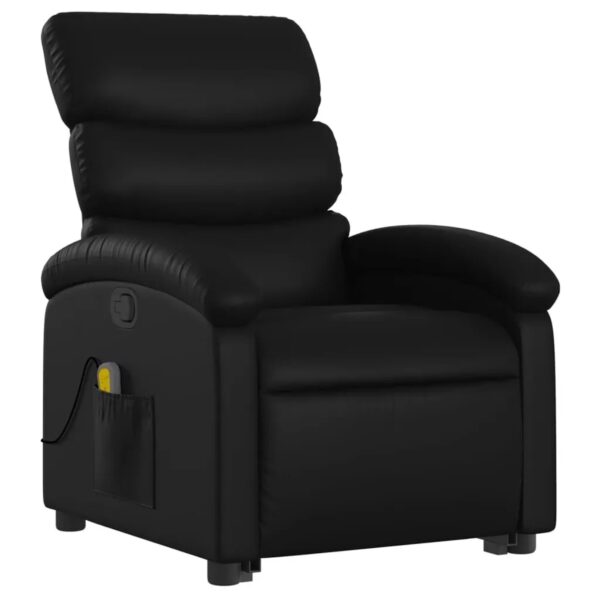 vidaXL Massagesessel mit Aufstehhilfe Schwarz Kunstleder Modell 3 vidaXL Massagesessel mit Aufstehhilfe Schwarz Kunstleder Modell 3