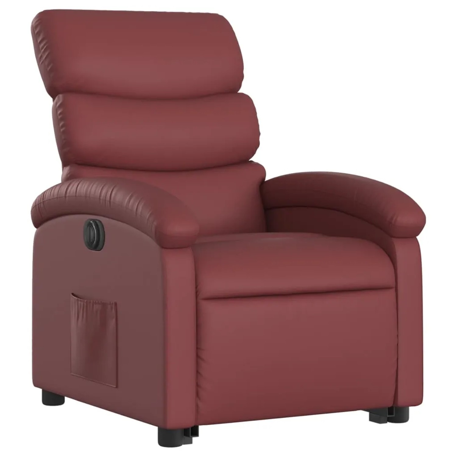 vidaXL Relaxsessel mit Aufstehhilfe Elektrisch Weißrot Kunstleder Modell 3