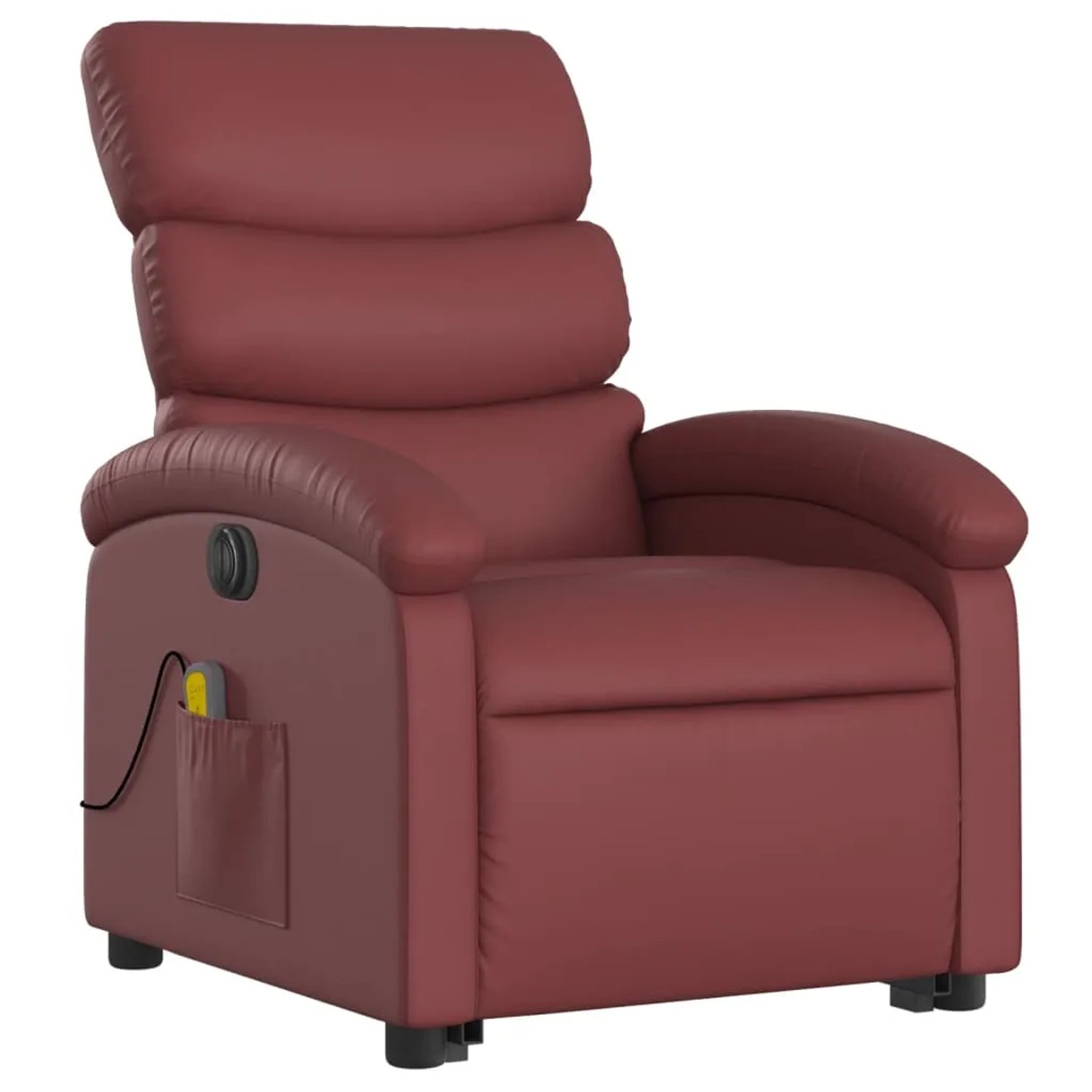 vidaXL Massagesessel mit Aufstehhilfe Elektrisch Weißrot Kunstleder Modell 8