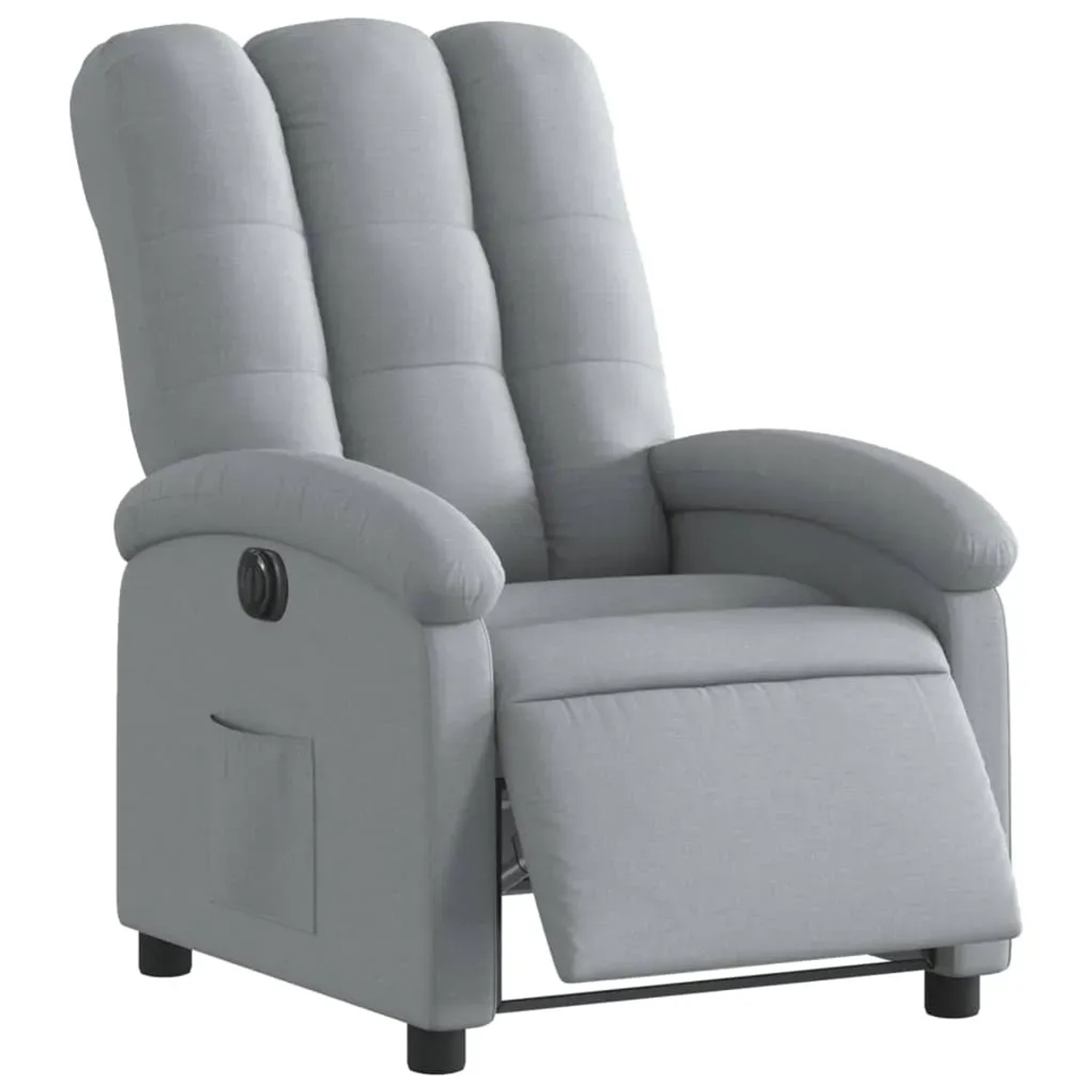 vidaXL Relaxsessel Elektrisch Hellgrau Stoff Modell 26