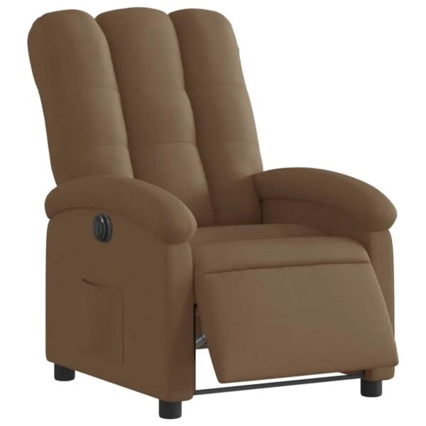 vidaXL Relaxsessel Elektrisch Braun Stoff Modell 30 vidaXL Relaxsessel Elektrisch Braun Stoff Modell 30