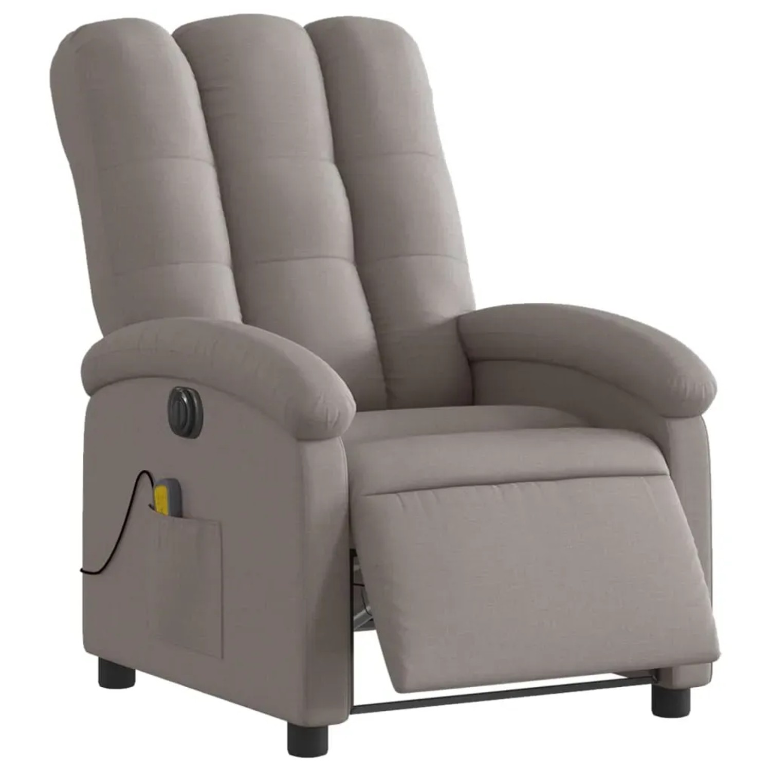vidaXL Massagesessel Elektrisch Taupe Stoff Modell 6