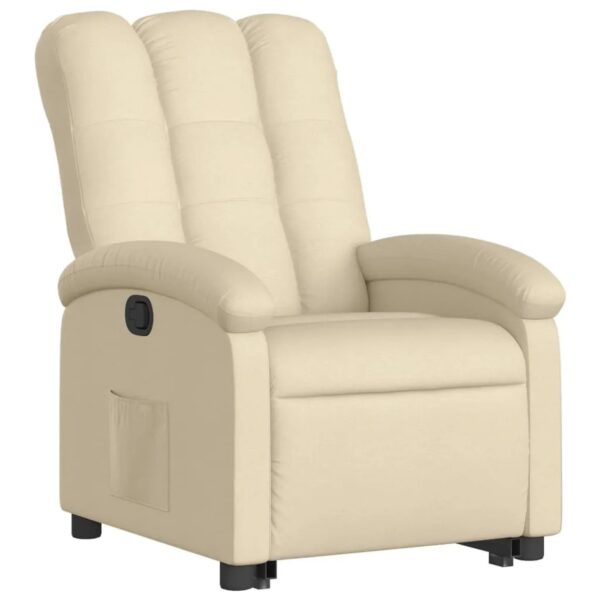 vidaXL Relaxsessel mit Aufstehhilfe Creme Stoff Modell 13
