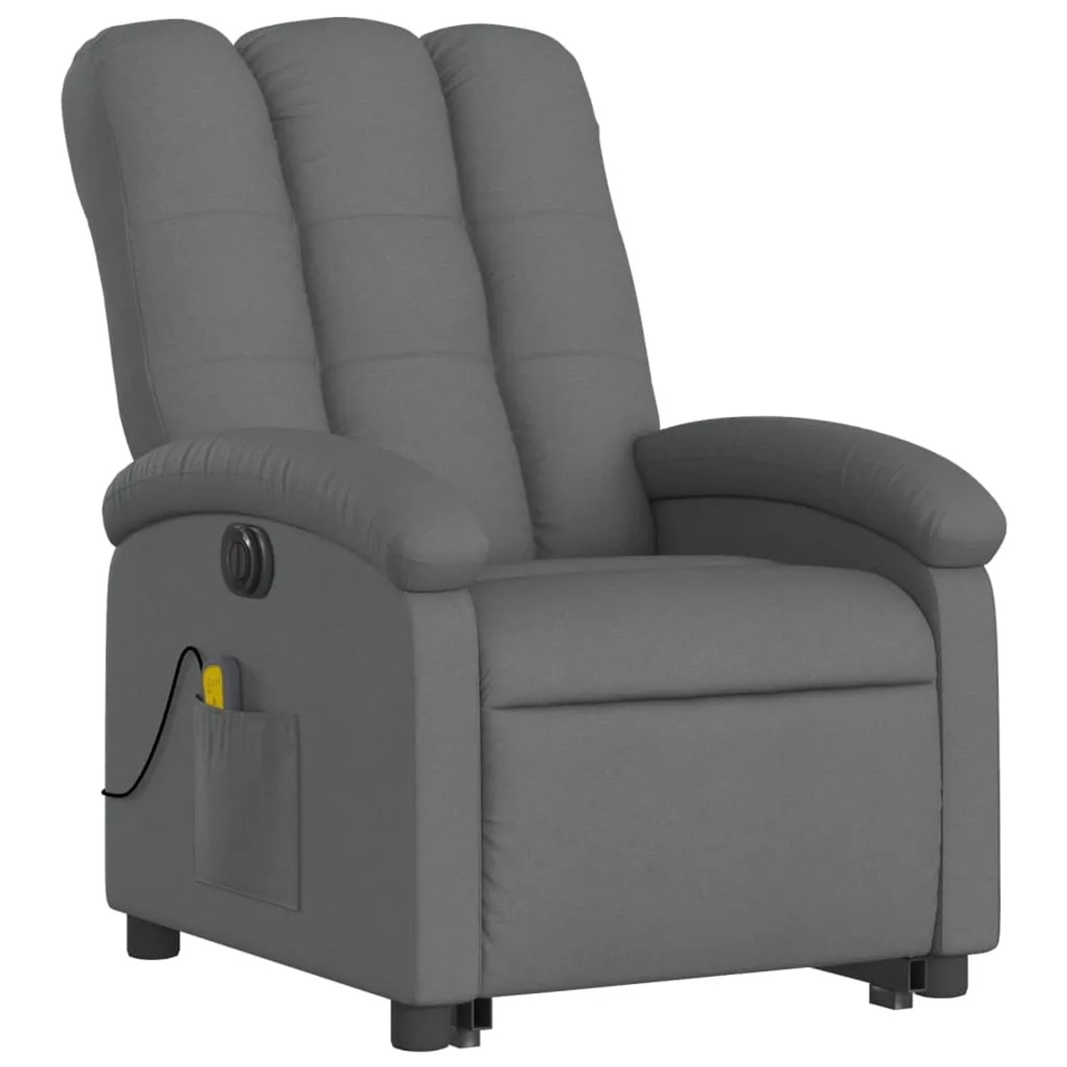 vidaXL Elektrischer Massagesessel mit Aufstehhilfe Dunkelgrau Stoff Modell 12