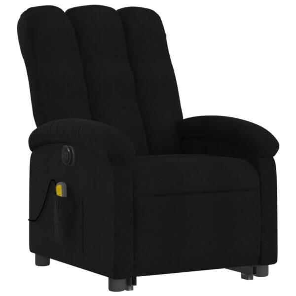 vidaXL Elektrischer Massagesessel mit Aufstehhilfe Schwarz Stoff Modell 7 vidaXL Elektrischer Massagesessel mit Aufstehhilfe Schwarz Stoff Modell 7