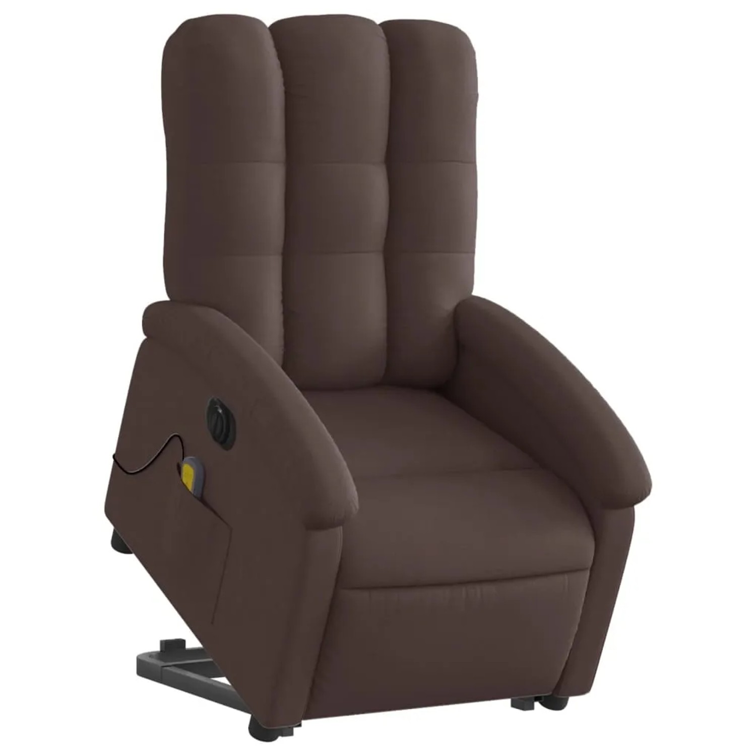 vidaXL Elektrischer Massagesessel mit Aufstehhilfe Dunkelbraun Stoff Modell 2