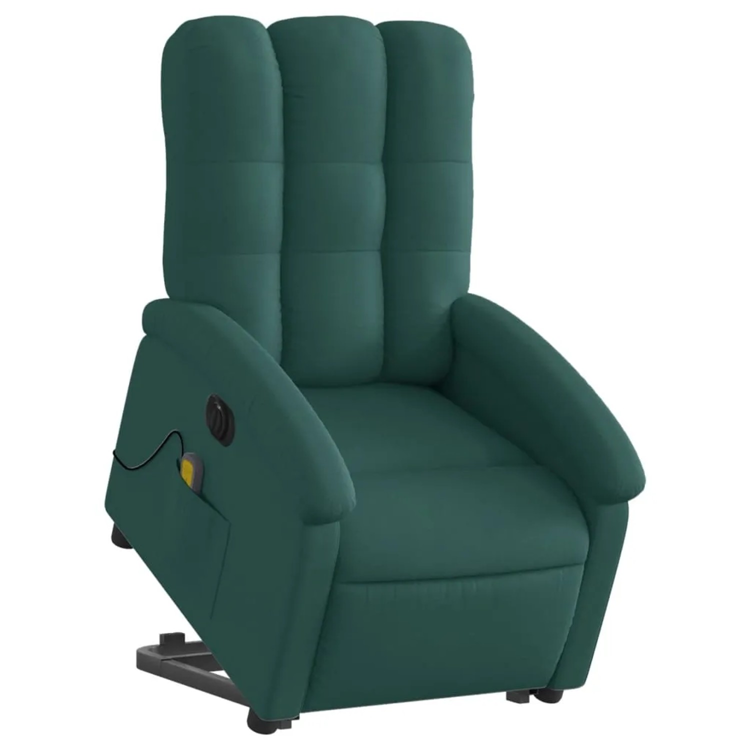 vidaXL Elektrischer Massagesessel mit Aufstehhilfe Dunkelgrün Stoff Modell 9